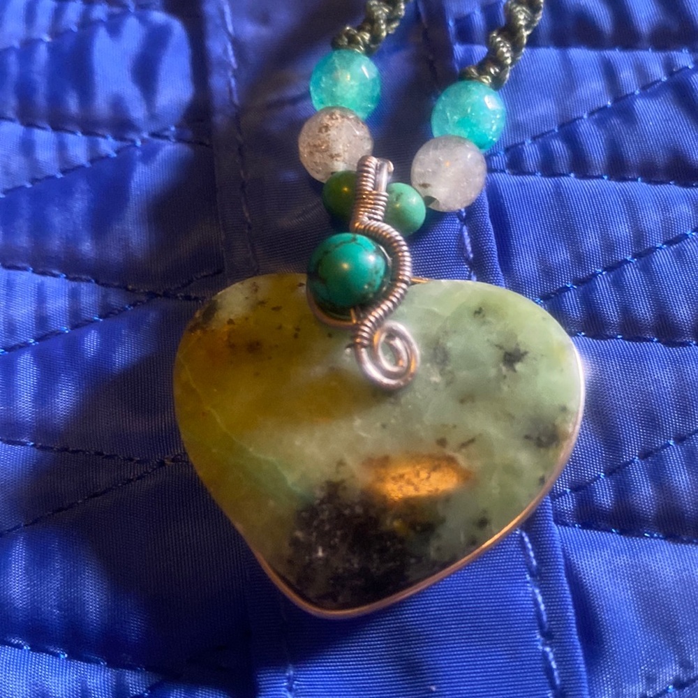 This adjustable chrysoprase would be perfect for all ages